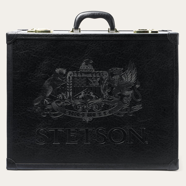 stetson Premium Leather Hat Case