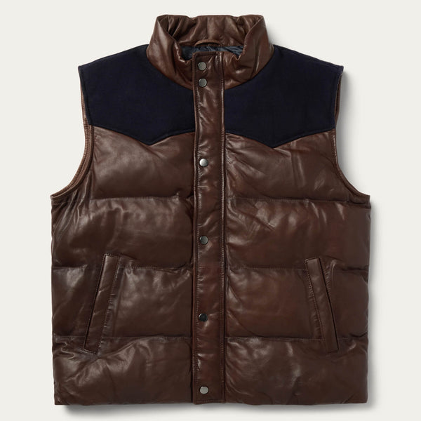stetson Quilted Leather Vest