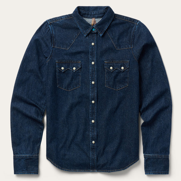 stetson Raw Denim Western Shirt