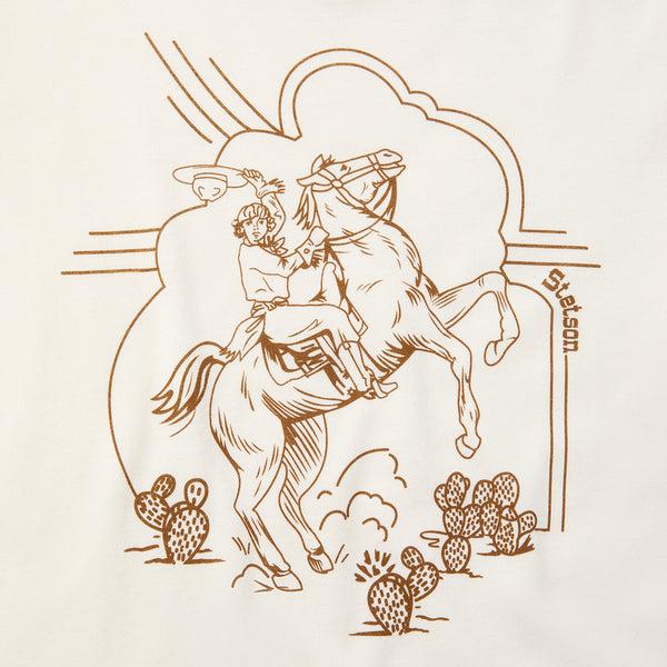 Stetson Rearing Cowgirl Graphic Tee