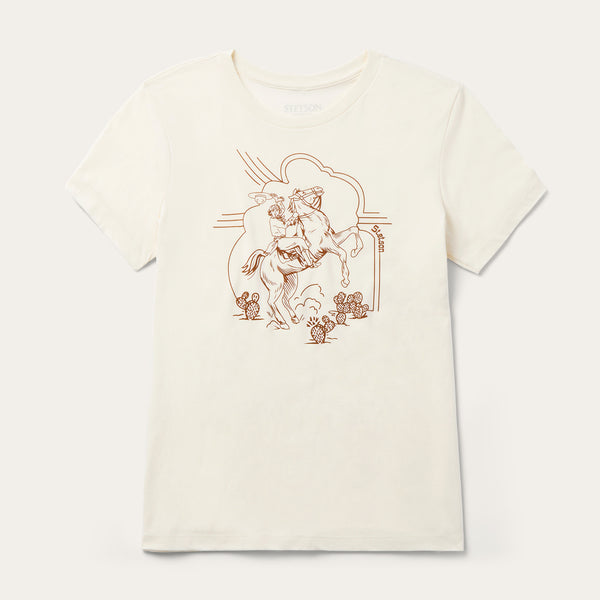 stetson Rearing Cowgirl Graphic Tee