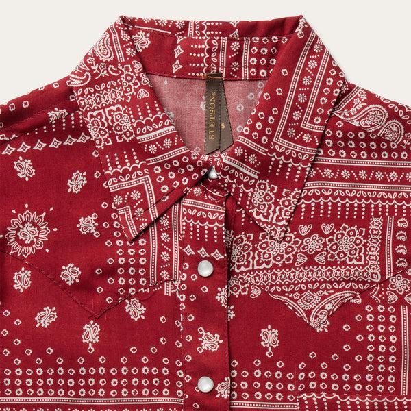 Stetson Red Bandana Patchwork Shirt