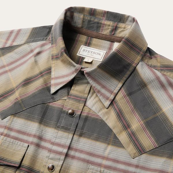 Stetson Serape Plaid Western Shirt