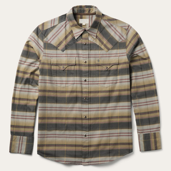 stetson Serape Plaid Western Shirt