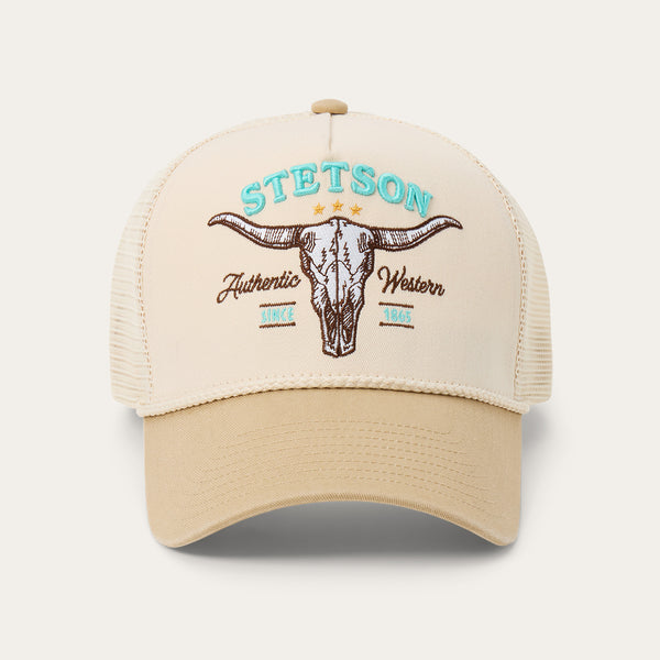 stetson Skull Trucker Hat