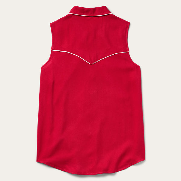 Stetson Sleeveless Retro Western Shirt