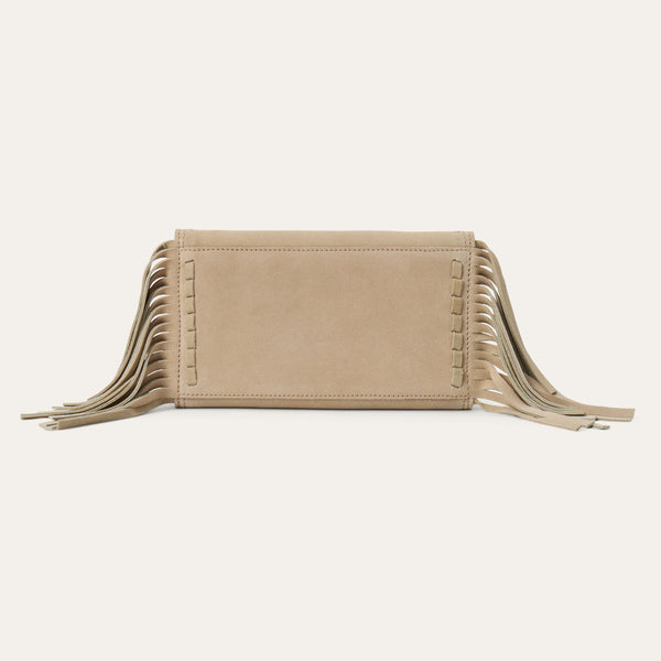 Stetson Spiral Suede Fringed Clutch