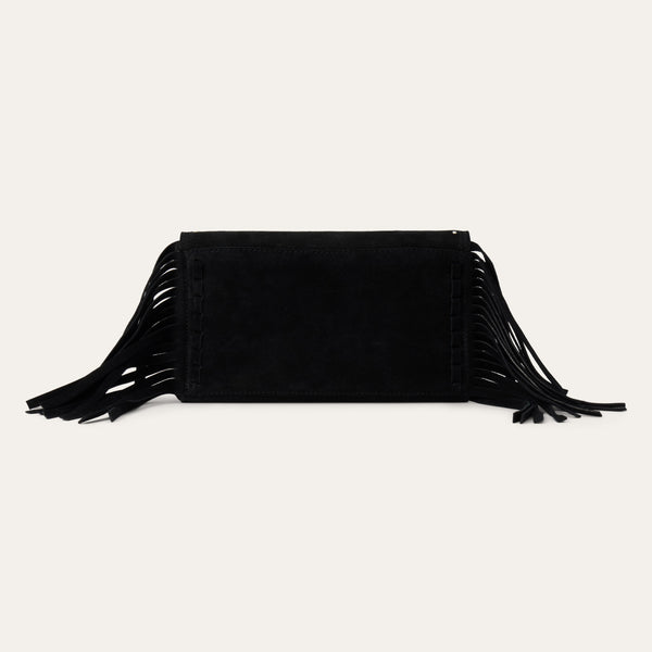 Stetson Spiral Suede Fringed Clutch