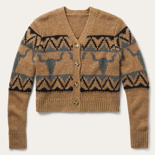 stetson Steer Head Cropped Cardigan