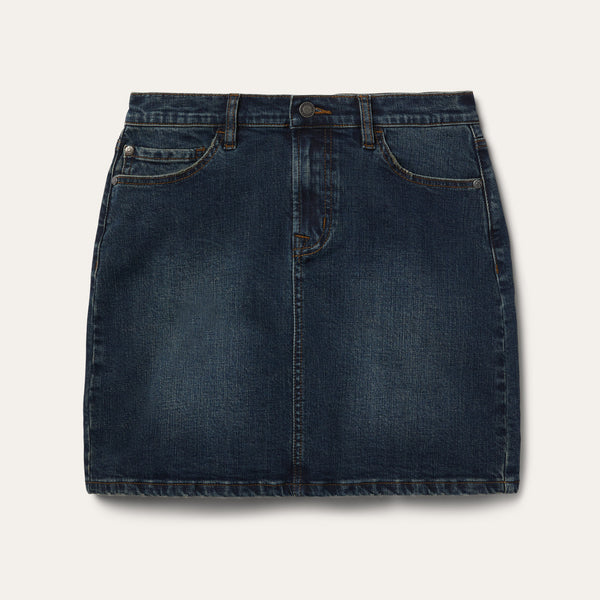 stetson Stretch Denim 5-Pocket Skirt