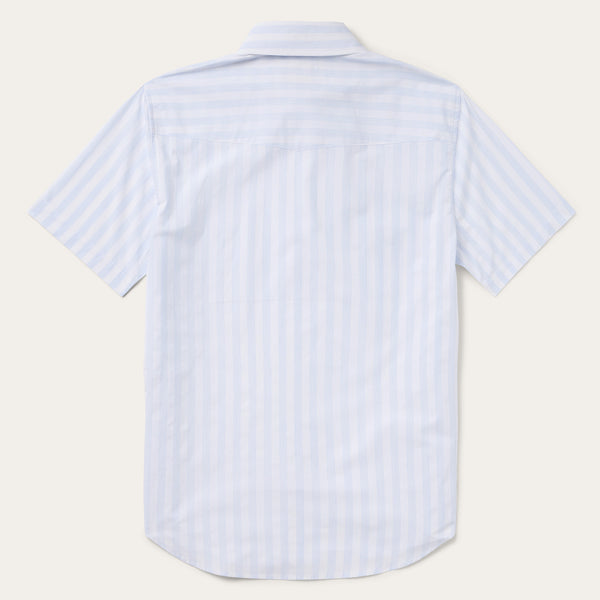 Stetson Stripe Oxford Short Sleeve Western Shirt