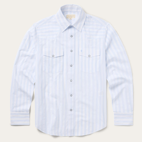 stetson Stripe Oxford Western Shirt