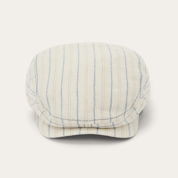 stetson Striped Linen Driver Cap