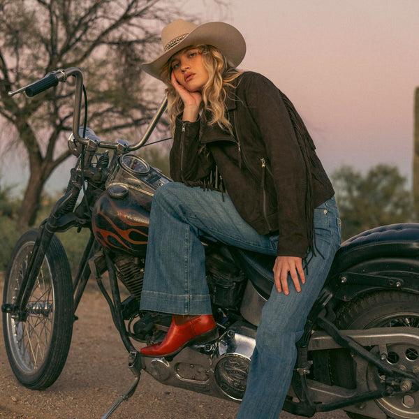 Stetson Suede Fringe Motorcycle Jacket
