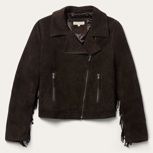 stetson Suede Fringe Motorcycle Jacket