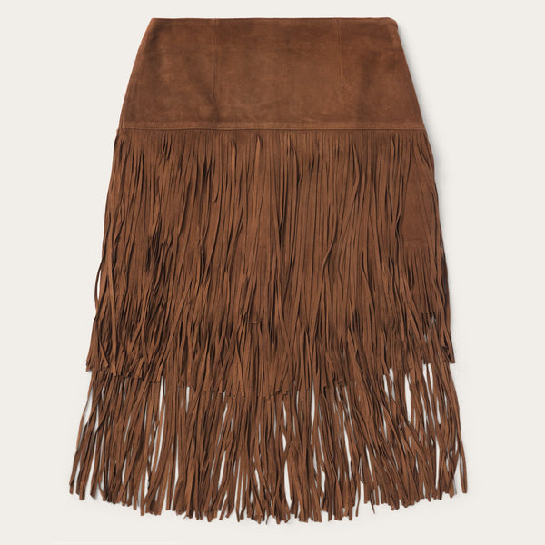 stetson Suede Fringed Skirt
