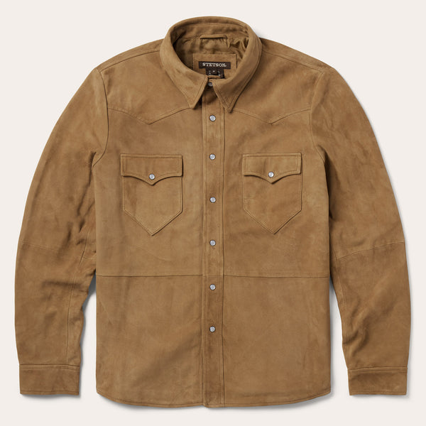 stetson Suede Leather Shirt Jacket