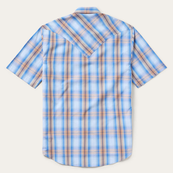 Stetson Sunrise Plaid Short-Sleeve Western Shirt