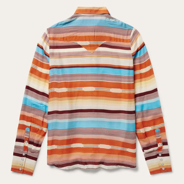 Stetson Sunset Serape Print Western Shirt