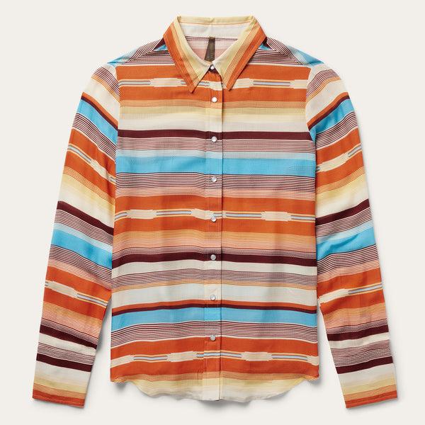 stetson Sunset Serape Print Western Shirt