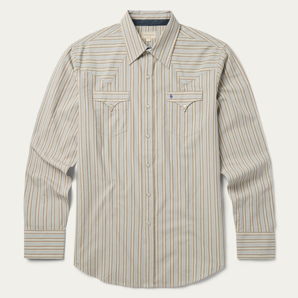 stetson Ticking Stripe Western Shirt