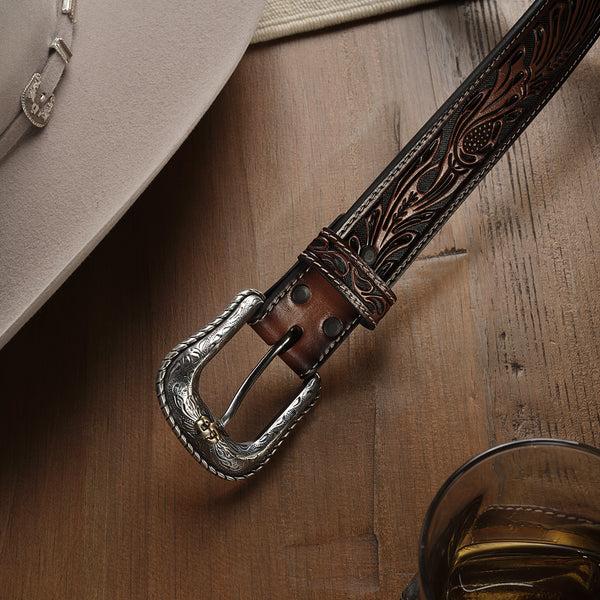 Stetson Tooled Belt