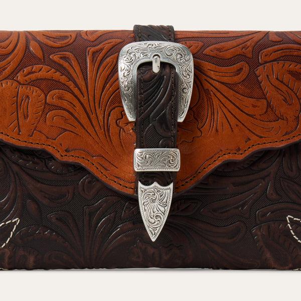 Stetson Tooled Clutch Wallet