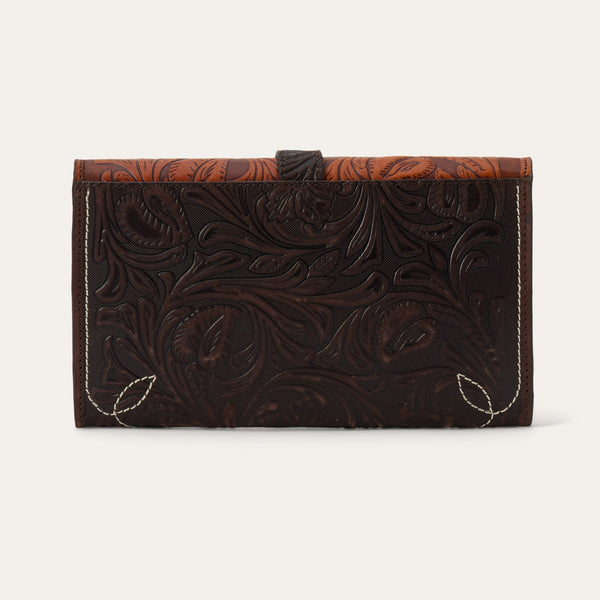 Stetson Tooled Clutch Wallet