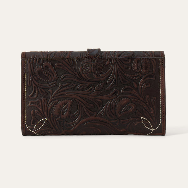 Stetson Tooled Clutch Wallet