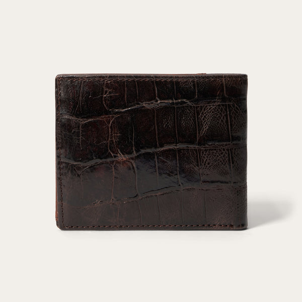 Stetson Tooled Embossed Croco Bi-Fold Wallet