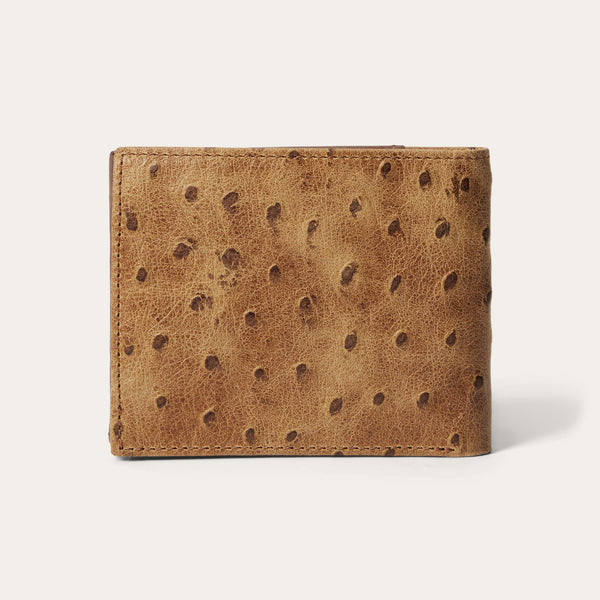 Stetson Tooled Embossed Ostrich Bi-Fold Wallet
