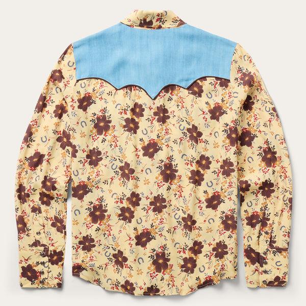 Stetson Vintage Floral Print Western Shirt