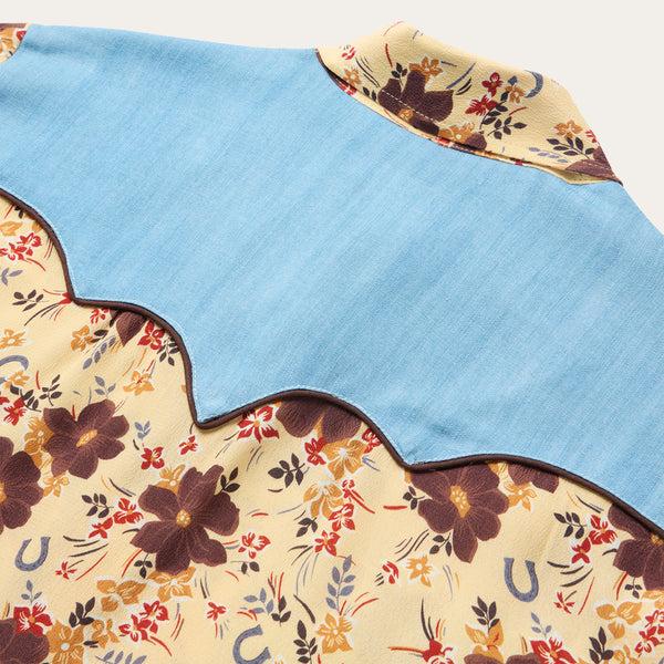 Stetson Vintage Floral Print Western Shirt