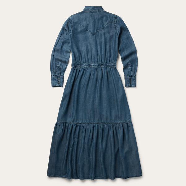 Stetson Western Denim Maxi Dress