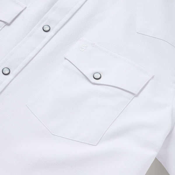 Stetson White Oxford Short Sleeve Western Shirt