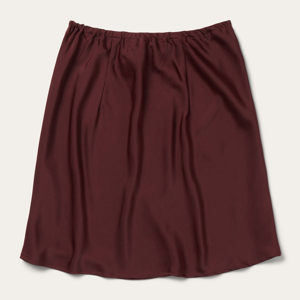 Stetson Wine Satin Skirt