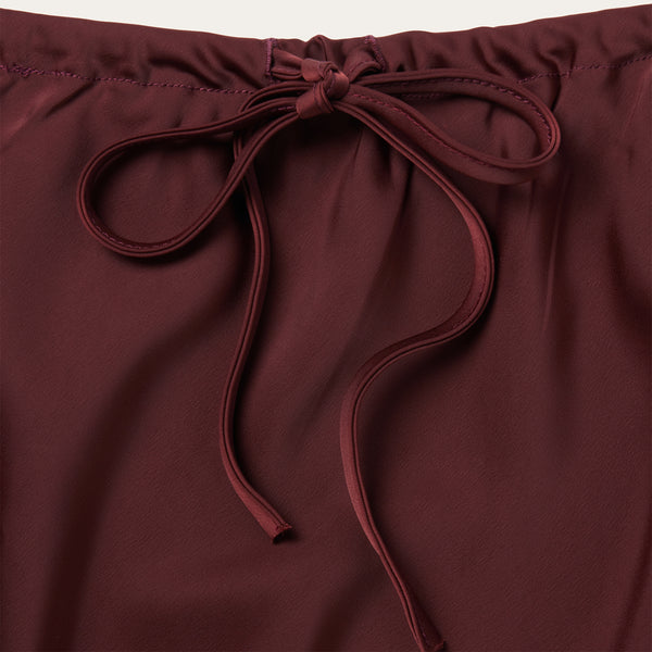 Stetson Wine Satin Skirt
