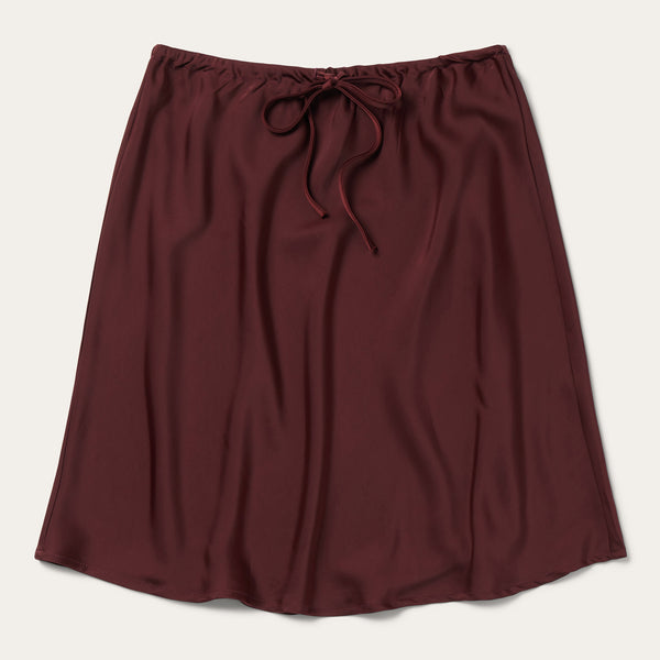 stetson Wine Satin Skirt