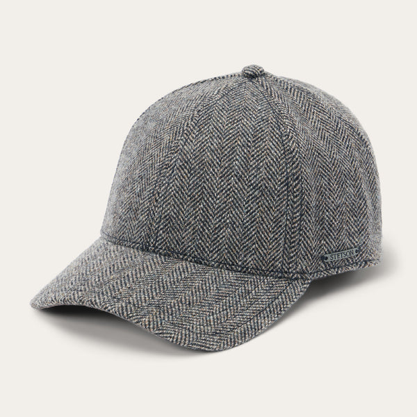 Stetson Wool Herringbone Baseball Cap