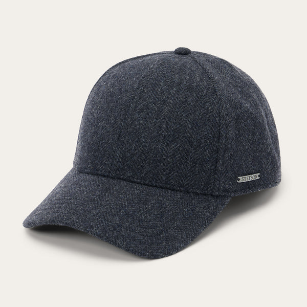 Stetson Wool Herringbone Baseball Cap