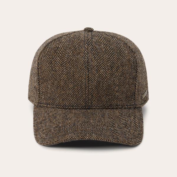 stetson Wool Herringbone Baseball Cap