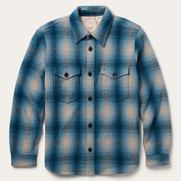 stetson Wool Plaid Shirt Jacket