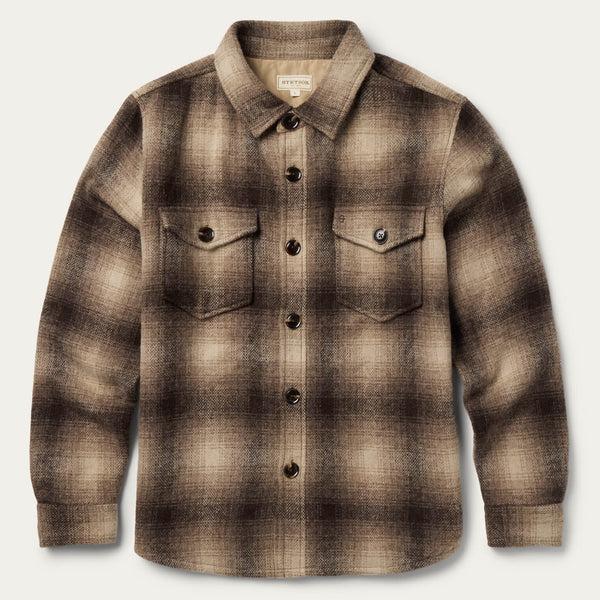 stetson Wool Plaid Shirt Jacket