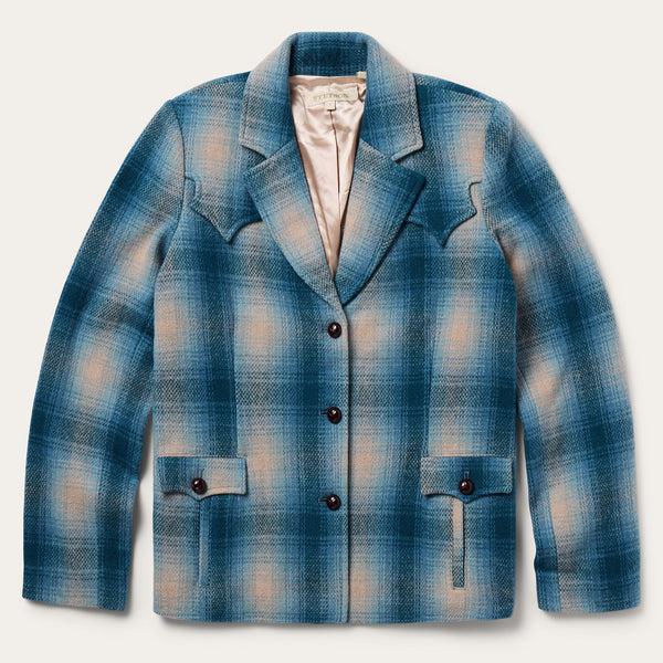 stetson Wool Plaid Western Blazer