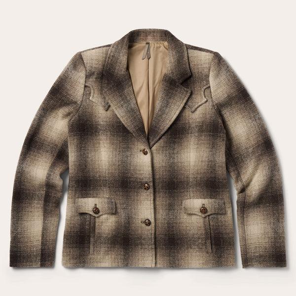 stetson Wool Plaid Western Blazer