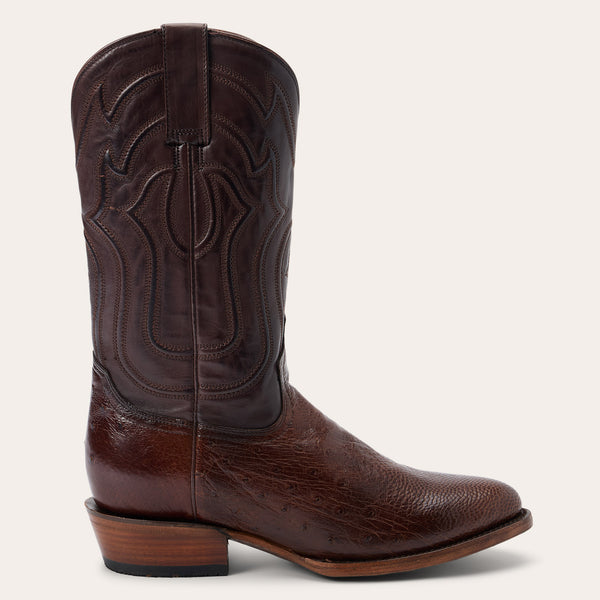 Stetson Wyatt Smooth Ostrich Boots