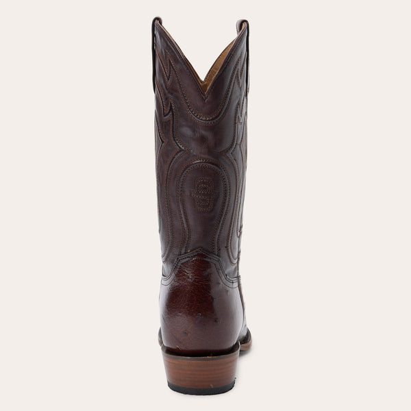 Stetson Wyatt Smooth Ostrich Boots