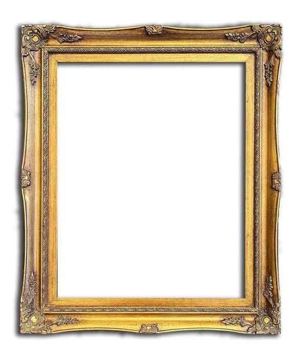 steve art gallery 16x20 ins or 40x50 cm wooden frame in golden color
