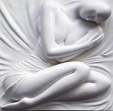 steve art gallery A beautiful girl sculpture 60x60x10 cm