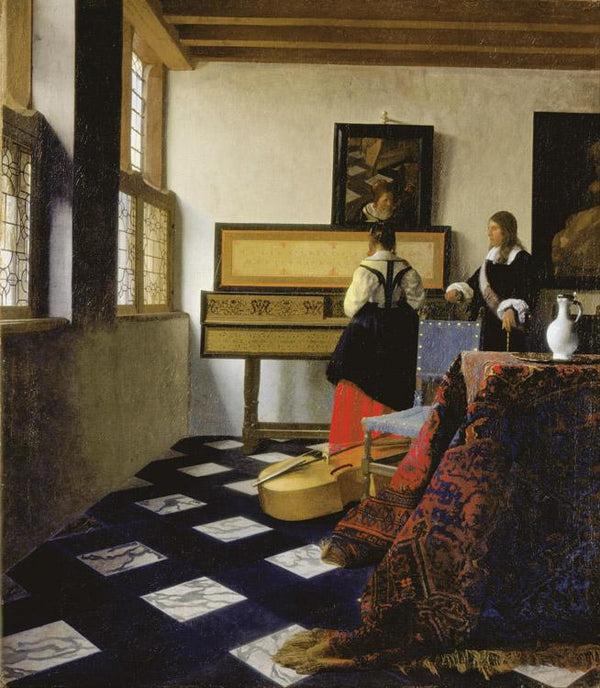 steve art gallery A Lady at the Virginals with Gentleman Johannes Vermeer 60x50cm